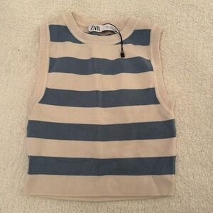 Zara Sleevless striped Tank